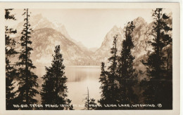 Teton Peaks - 13747 Ft.  Altitude From Leigh Lake, Wyoming  R. P. P. C. - Other & Unclassified