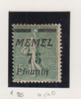 Memel Michel-nr. 85 * - Altri & Non Classificati