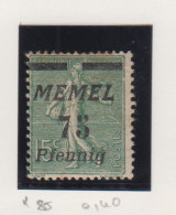Memel Michel-nr. 85 * - Other & Unclassified