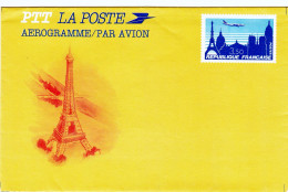 Entier Postal Aérogramme Avion Survolant Paris 3,50 - YV 1013 Neuf - Aerogramme