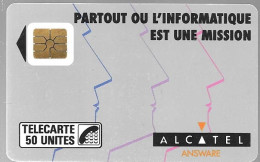 CARTE-PUCE-PRIVEE-D-50U-D116-So2-1989-ALCATEL-R°Mat-2000Ex-V°N°Pe2241-Utilisé-TBE - Privées