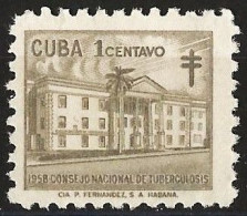 Cuba 1931 - Mi Z42 - YT B 39 ( Prevention Of Tuberculosis ) MNG - Beneficiencia (Sellos De)