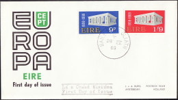 Irlande - Ireland - Irland FDC5 1969 Y&T N°232 à 233 - Michel N°230 à 231 - EUROPA - FDC