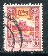 CEYLAN- Y&T N°283- Oblitéré - Ceylon (...-1947)