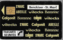 CARTE-PUCE-PRIVEE-D-50U-D54-GemB-BENCKISER-R°Laqué-2000Ex-V°N°121--Utilisé-BE - Privées