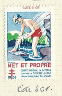 Timbre   France- - Croix Rouge - Erinnophilie -comIte National De Defense  La Tuberculose -1938- Net Et Propre - 21 - Tegen Tuberculose