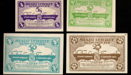 4 Notgeldscheine - Lehrte - Sehr Gut Erhalten - [11] Local Banknote Issues