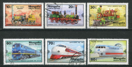 26082 Mongolie  Série : Rétrosepctive Ferroviaire De 1829 à 1970     1979  TB - Mongolie