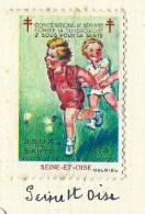 Timbre   France- - Croix Rouge - Erinnophilie -comIte National De Defense  La Tuberculose -1933 - Jeux - 78 Seine Et Ois - Antituberculeux