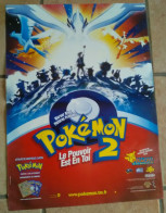 AFFICHE CINEMA FILM POKEMON 2 Pokémon 2 Le Pouvoir Est En Toi DESSIN ANIME TBE 2000 JAPON YUYAMA 40 X 60 - Affiches & Posters