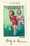 Timbre   France- - Croix Rouge - Erinnophilie -comIte National De Defense  La Tuberculose -1933 - Jeux - Puy De Dome - Antituberculeux