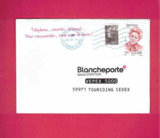 Lettre De 2011 Pour La France - YT N° 933 Et 999 - Henriette Bonin - Résistante - Briefe U. Dokumente