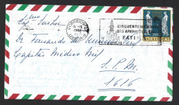 Carta Obliteração 50 Anos Aparições Fátima. Cova De Iria. Catedral Santuário. Código Civil 1966. Apparitions Of Fátima. - Cartas & Documentos