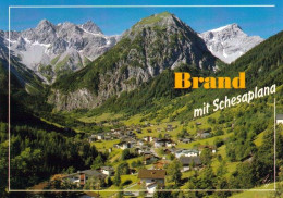 1 AK Österreich / Vorarlberg * Luftbildaufnahme Von Brand - Der Ort Liegt Im Brandnertal * - Brandertal