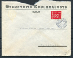 1939 Finland Railway TPO Cover Salo - Helsinki. Olympic Machine Slogan  - Cartas & Documentos