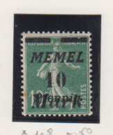 Memel Michel-nr. 108 * - Andere & Zonder Classificatie