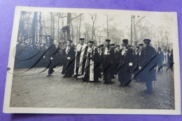 Ceremonie  Rechters Of Professoren Carte Photo ALBAN  Blvd Waterloo Bruxelles - Funerali