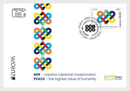 Europa 2023 - Montenegro - Paix Peace Frieden FDC - 2023