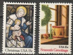 USA 1980 Mi-Nr.1450 - 1451 ** Postfrisch Weihnachten ( U 81) Günstige Versandkosten - Unused Stamps