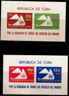 CUBA 1961 15 YEARS OF UNITED NATIONS MI No BLOCK 21-1 MNH VF!! - Blocks & Sheetlets