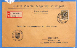 Allemagne Reich 1926 - Lettre Einschreiben De Stuttgart - G27360 - Lettres & Documents
