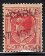 Monaco 1924 Single Stamp Prince Louis II In Fine Used - Gebraucht