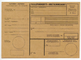 Finland 20th Century Mint Postal Account Deposit Card / Tilillepanokortti - Inbetalningskort - Entiers Postaux