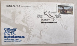 BOPHUTHATSWANA,Girafes, Girafe, Giraffe, Jirafa, Yvert N°202 Carte Maximum, Fdc, 1er Jour - Giraffen