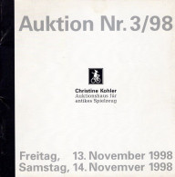 Livre, Auktion Nr 3/98, Auktionshaus Fur Antikes Spielzeug, 1998 - Kataloge