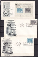 USA UN 1960 11 Covers Special Cancel New York Sc 77-87 Complete Year 15818 - Cartas & Documentos