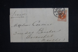 ROYAUME UNI - Victoria Sur Enveloppe Pour La France En 1892 - L 149348 - Brieven En Documenten