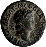 Nero (54 - 68): Æ-As, 10,09 G; Kampmann 14.48, Sehr Schön. - The Julio-Claudians (27 BC Tot 69 AD)