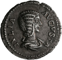 Iulia Domna (+ 217 N.Chr.): AR-Denar, 2,99 G, Büste Nach Rechts // FORTVNAE FELI - The Severans (193 AD To 235 AD)