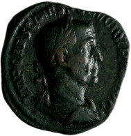 Traianus Decius (249 - 251): Æ-Sesterz, 15,59 G; Kampmann 79.35, Dunkelbraune Pa - The Military Crisis (235 AD To 284 AD)