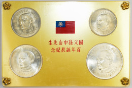 China - Taiwan: Gedenkmünzensatz Aus Dem Jahr 45 (1965): Coins Commemorating The - Taiwan