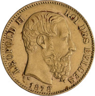 Belgien - Anlagegold: Leopold II. 1865-1909: 20 Francs 1878 LW, KM# 37, Friedber - Other & Unclassified