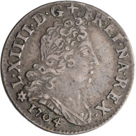 Frankreich: Louis XIV. 1643-1715: 1/16 Ecu Aux Insignes 1704, BB-Strassburg, KM# - Andere & Zonder Classificatie