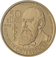 Österreich - Anlagegold: 50 Euro 2009 Große Mediziner: Theodor Billroth, KM# 317 - Oostenrijk