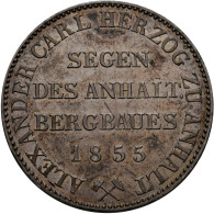 Anhalt-Bernburg: Alexander Carl 1834-1863: Taler 1855 A (Ausbeutetaler). AKS 16, - Altri & Non Classificati