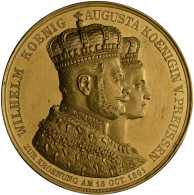 Preußen: Wilhelm I. 1861-1888: Goldmedaille Zu 12 Dukaten 1861 Von C. Pfeuffer A - Autres & Non Classés