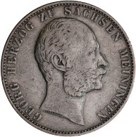 Sachsen-Meiningen: Georg II. 1866-1914: Taler 1867 (Vereinstaler). AKS 219, Jaeg - Other & Unclassified