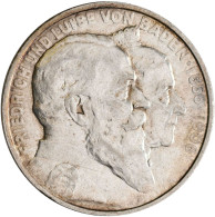 Baden: Friedrich I. 1852-1907: 2 Mark 1907 G, Auf Den Tod Mit Lebensdaten, Jaege - Taler & Doppeltaler