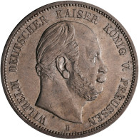 Preußen: Wilhelm I. 1861-1888: 5 Mark 1876 B, Jaeger 97. Kratzer, Sehr Schön - V - Taler Et Doppeltaler