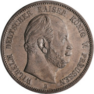 Preußen: Wilhelm I. 1861-1888: 5 Mark 1876 B, Jaeger 97. Kratzer, Sehr Schön - V - Taler & Doppeltaler