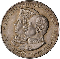 Sachsen: Friedrich August III. 1904-1918: 5 Mark 1909, Universität Leipzig, Jaeg - Taler Et Doppeltaler