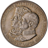 Sachsen: Friedrich August III. 1904-1918: 5 Mark 1909, Universität Leipzig, Jaeg - Taler & Doppeltaler