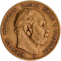 Preußen - Anlagegold: Wilhelm I. 1861-1888: 10 Mark 1872 B + 1873 B, Jaeger 242. - 5, 10 & 20 Mark Oro