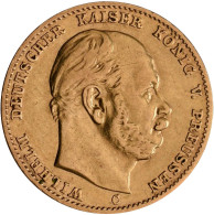 Preußen - Anlagegold: Wilhelm I. 1861-1888: 10 Mark 1873 C, Jaeger 242. 3,93 G, - 5, 10 & 20 Mark Oro