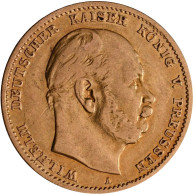Preußen - Anlagegold: Wilhelm I. 1861-1888: 10 Mark 1875 A (2x), 1879 C Und 1880 - 5, 10 & 20 Mark Or
