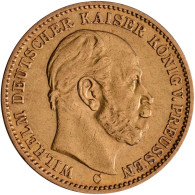 Preußen - Anlagegold: Wilhelm I. 1861-1888: 20 Mark 1874 C, Jaeger 246. 7,91 G, - 5, 10 & 20 Mark Oro